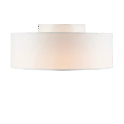 QAZQA Plafondlamp wit 30 cm incl. LED - Drum LED 2