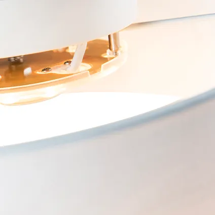 QAZQA Plafondlamp wit 30 cm incl. LED - Drum LED 5