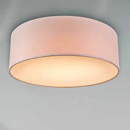 QAZQA Plafondlamp roze 30 cm incl. LED - Drum LED 2