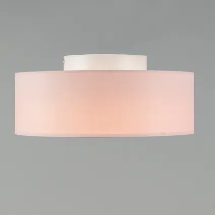 QAZQA Plafondlamp roze 30 cm incl. LED - Drum LED 3