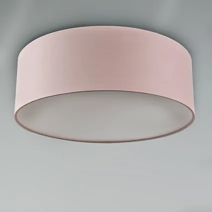 QAZQA Plafondlamp roze 30 cm incl. LED - Drum LED 8