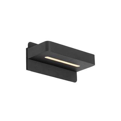 QAZQA Moderne wandlamp zwart incl. LED met USB - Ted