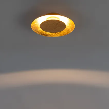 QAZQA Art deco plafondlamp goud/messing incl. LED - Sun 9