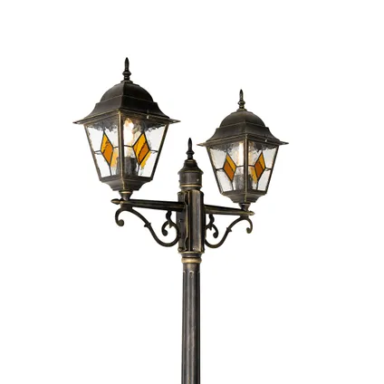 Lanterne d'extérieur vintage or antique 240 cm 2 lumières - Antigua 2