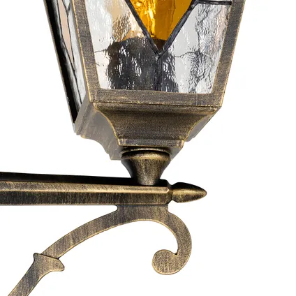 QAZQA Vintage buiten lantaarn antiek goud 240 cm 2-lichts - Antigua 5