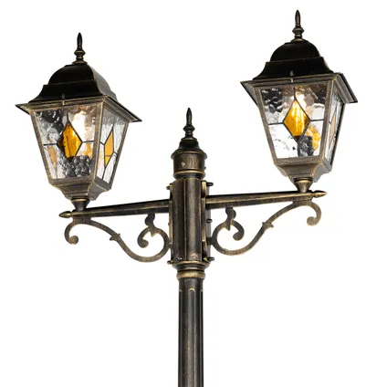 Lanterne d'extérieur vintage or antique 240 cm 2 lumières - Antigua 8