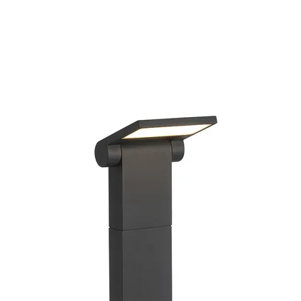 QAZQA Poteau extérieur moderne gris avec LED IP54 - Zane 5
