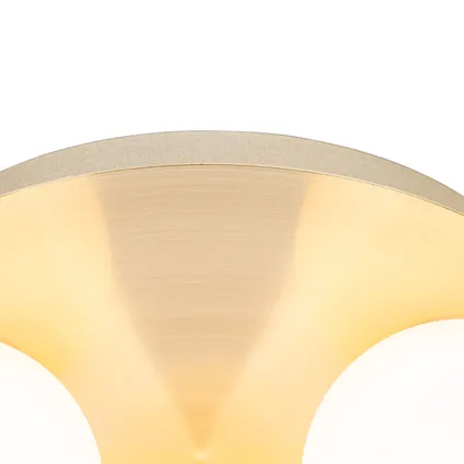 QAZQA Moderne badkamer plafondlamp messing 3-lichts - Cederic 3