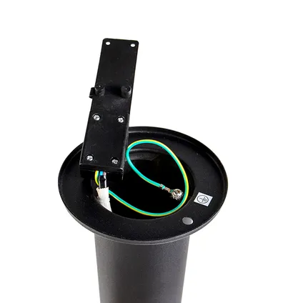 QAZQA Lampe d'extérieur moderne noire 100 cm IP44 avec LED - Roxy 9