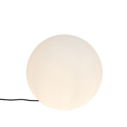 QAZQA Lampe d'extérieur moderne blanche 45 cm IP65 - Nura