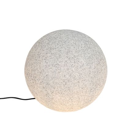 QAZQA Lampe d'extérieur moderne grise 45 cm IP65 - Nura