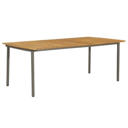 vidaXL Table de jardin 200x100x72 cm Bois d'acacia solide et