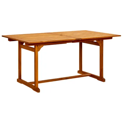 vidaXL Table à dîner de jardin (160-240)x100x75cm Bois d'acacia 4