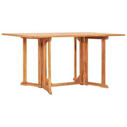 vidaXL Table pliable de jardin papillon 150x90x75 cm Bois teck