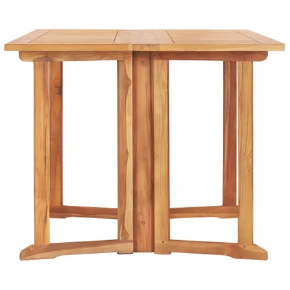 vidaXL Table pliable de jardin papillon 150x90x75 cm Bois teck 2