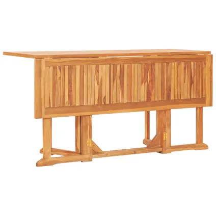 vidaXL Table pliable de jardin papillon 150x90x75 cm Bois teck 4