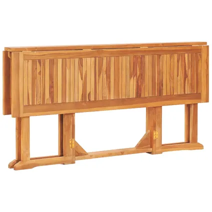 vidaXL Table pliable de jardin papillon 150x90x75 cm Bois teck 5