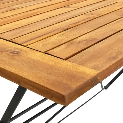 vidaXL Table pliable de jardin 120x70x74 cm Bois d'acacia massif 5