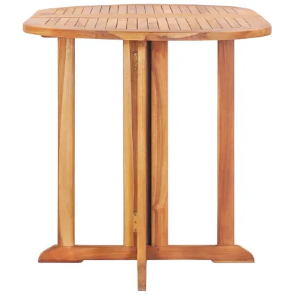 vidaXL Table pliable de jardin papillon 120x70x75 cm Bois teck 2