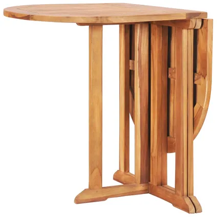vidaXL Table pliable de jardin papillon 120x70x75 cm Bois teck 4