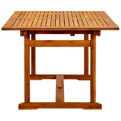 vidaXL Table à dîner de jardin (150-200)x100x75cm Bois d'acacia 6