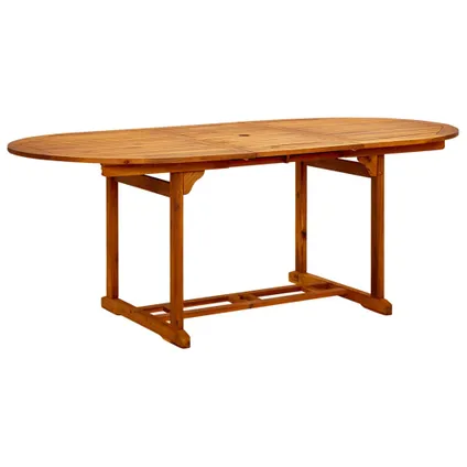 vidaXL Table de jardin 200x100x75 cm Bois d'acacia massif 3