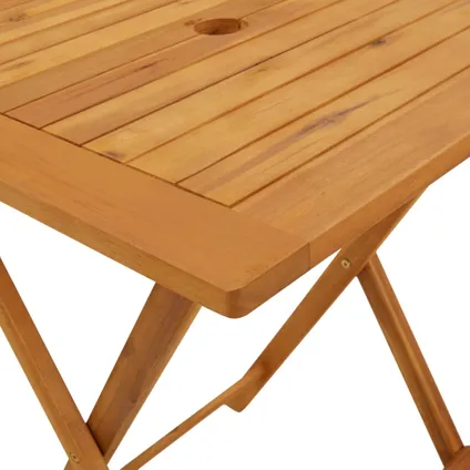 vidaXL Table pliable de jardin 60x60x75 cm Bois d'acacia solide 6