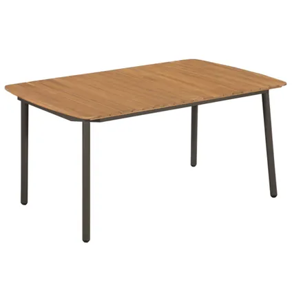 vidaXL Table de jardin 150 x 90 x 72 cm Bois d'acacia solide et