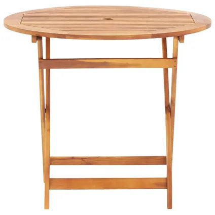 vidaXL Table pliable de jardin 90x75 cm Bois d'acacia massif 2