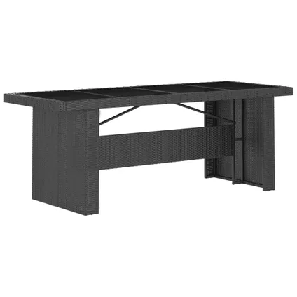 vidaXL Table de jardin Noir 62x62x65 cm Aluminium coulé 10