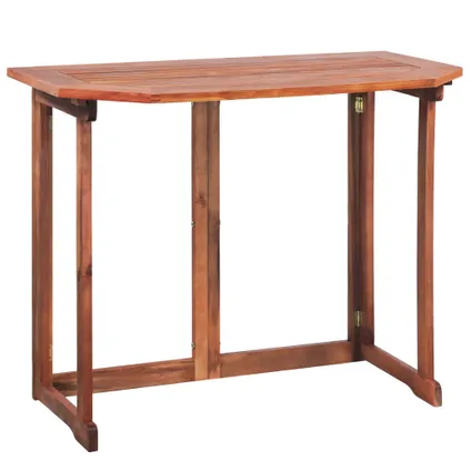 vidaXL Table de bistro 90x50x75 cm Bois d'acacia massif 2