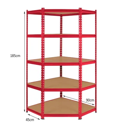 Monster Racking - 1 Rayonnage d'Angle Z-Rax Rouge et 2 Rayonnages 2