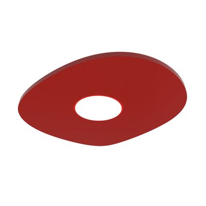 RIVER FREE Plafondlamp, 1x GX53, max 8W, metaal, rood briljant, 20x23cm