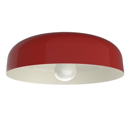TUZZI Plafondlamp, 1xE27, metaal, rood briljant/wit, D.40cm