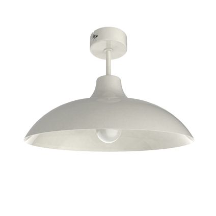 PARIGINA Plafondlamp, 1X E27, metaal, wit briljant, D.40cm