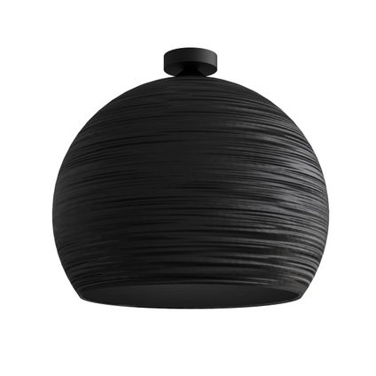 FOCUS Plafondlamp, 1X E27, metaal, zwart mat, D.40cm