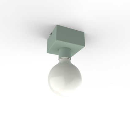 BOSTON S Plafondlamp, 1XE27, metaal, zwart mat, 10X10cm