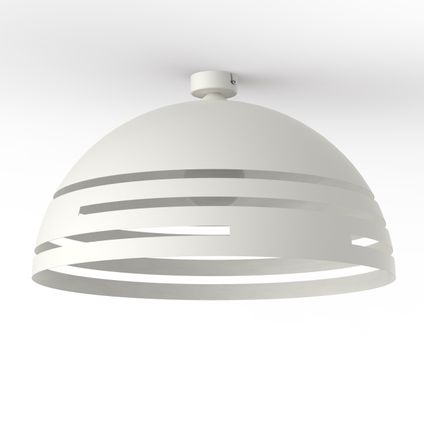 CIRCUIT Plafondlamp, 1XE27, metaal, traffic wit, D60cm