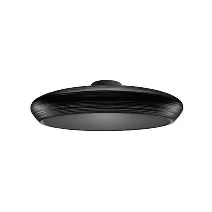 UFO Plafondlamp, 1xE27, metaal, zwart mat, D.60cm