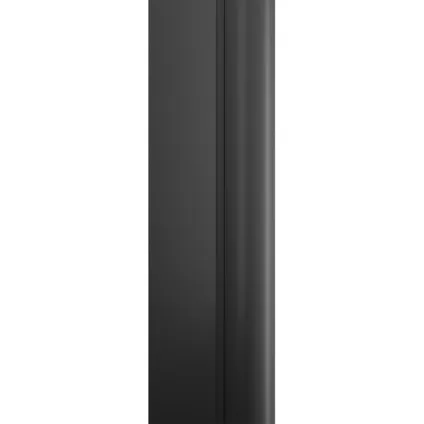 Schulte badwand - 80x140 - zwart - helder Frame zwart -antikalk - draaibaar 3