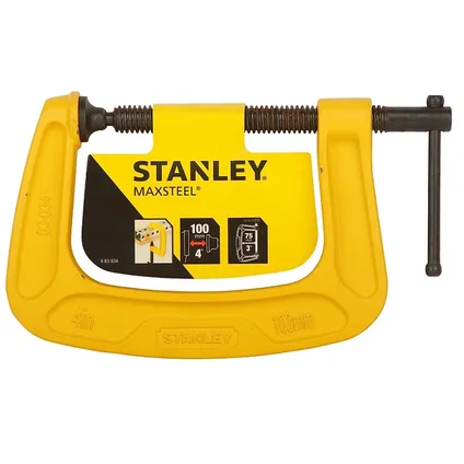 Stanley glue clamp/C-clamp 100mm 2