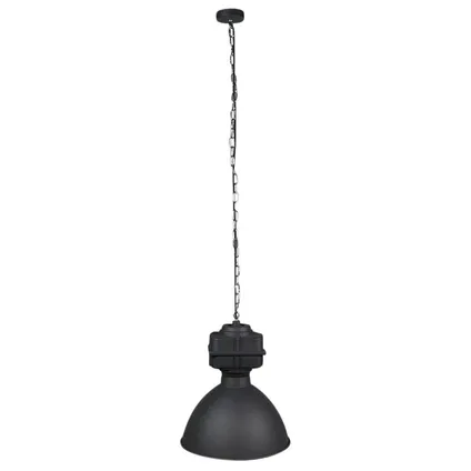 QAZQA Smart industriële hanglamp zwart 38,5 cm incl. A60 WiFi - Sicko 3