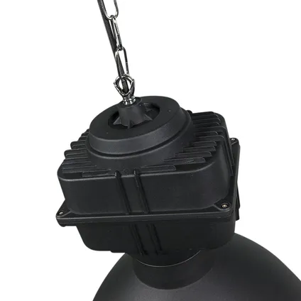 QAZQA Smart industriële hanglamp zwart 38,5 cm incl. A60 WiFi - Sicko 6