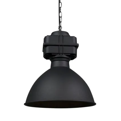 QAZQA Smart industriële hanglamp zwart 38,5 cm incl. A60 WiFi - Sicko 9