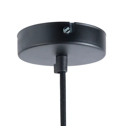 QAZQA Smart industriële hanglamp zwart met goud 50 cm incl. Wifi G125 - Magna Eco 8