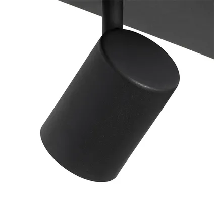 QAZQA Moderne plafondlamp zwart 3-lichts verstelbaar rechthoekig - Jeana 7