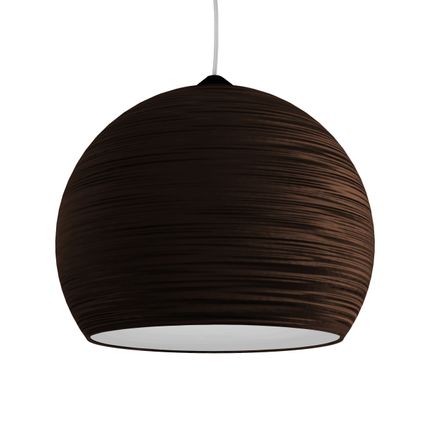 FOCUS Hanglamp, 1X E27, metaal, bruin corten/wit, D.50cm