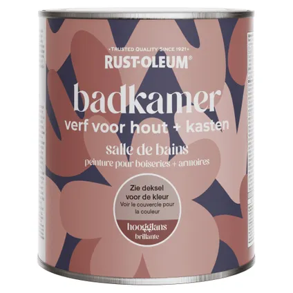 Badkamerverf hout/kasten Hoogglans - Roze Champagne 750ml 6