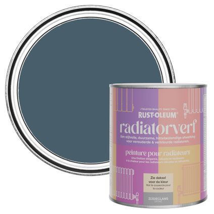 Rust-Oleum Radiatorverf Zijdeglans - Blauwdruk 750ml