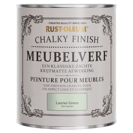 Rust-Oleum Meubelverf Chalky - Lauriergroen 750ml 6